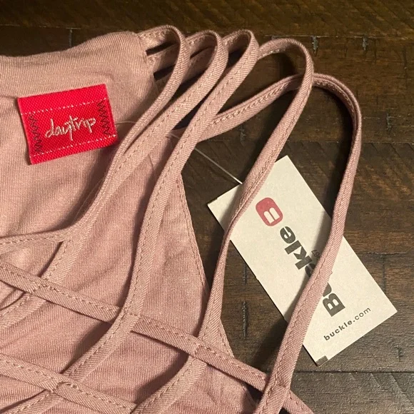 Strappy Mauve Sleeveless Dress, size S, Daytrip brand. NWT - Picture 5 of 13